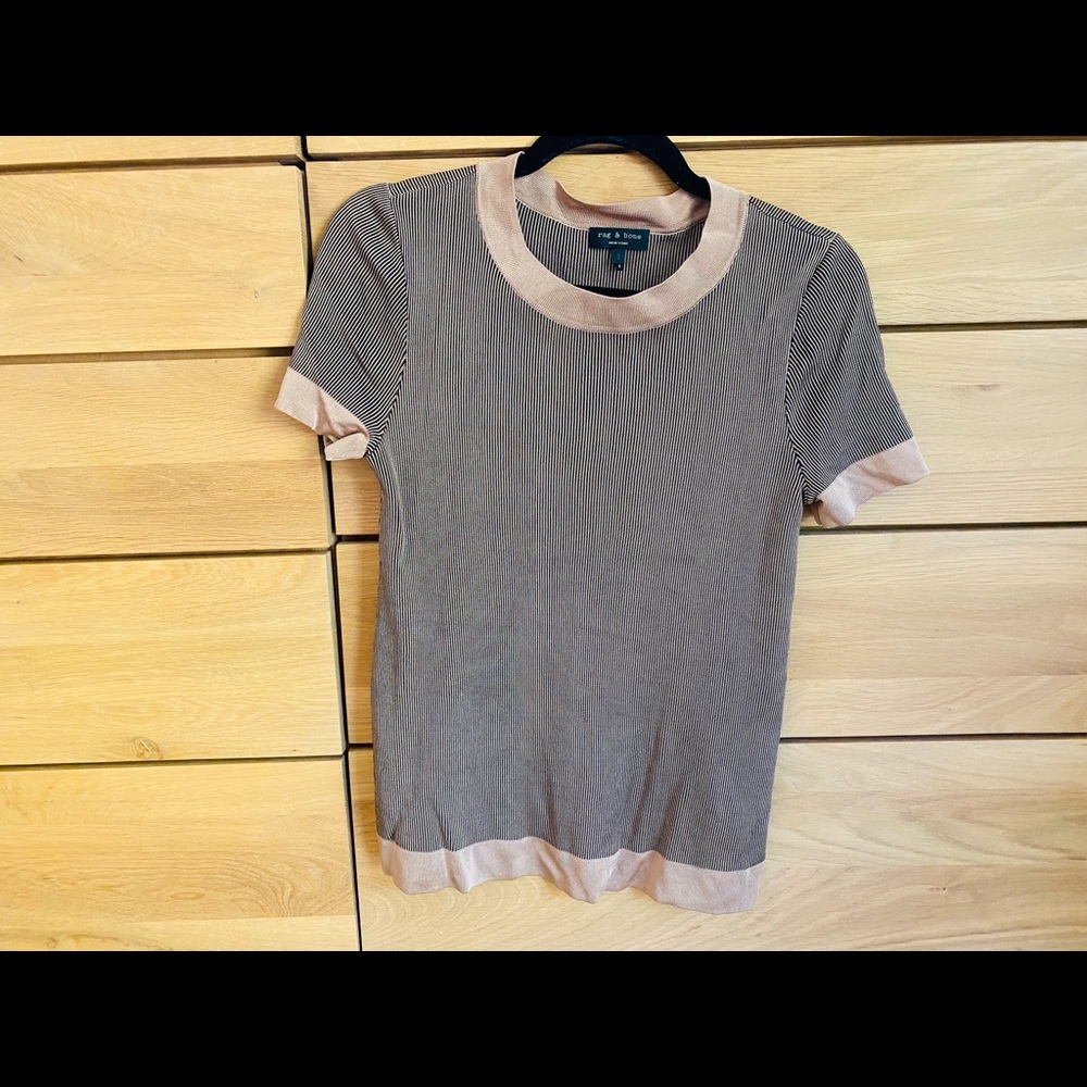 Rag and Bone Gold Silk Shirt
